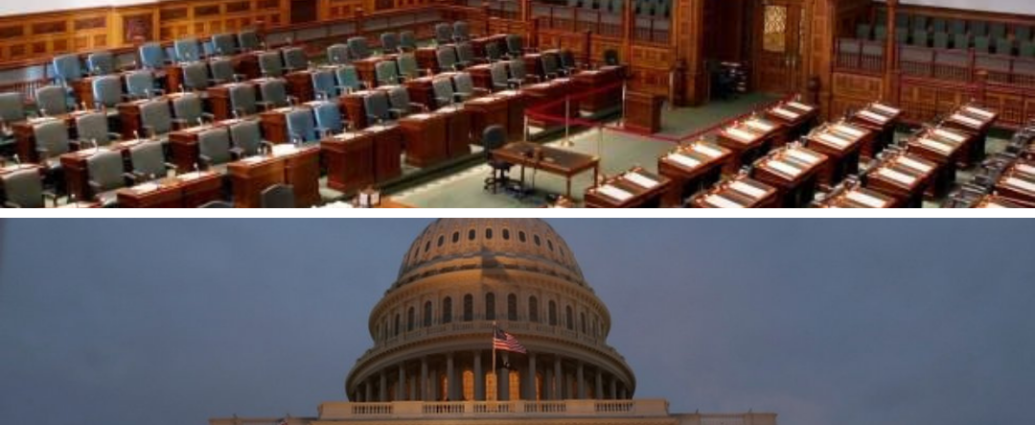 Empty Ontario Legislature & US Capitol Riots