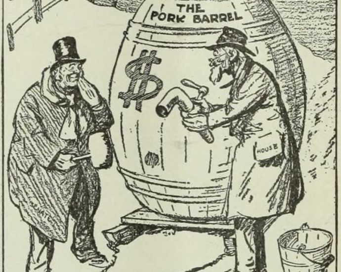Pork Barrell cartoon (piublic domain)